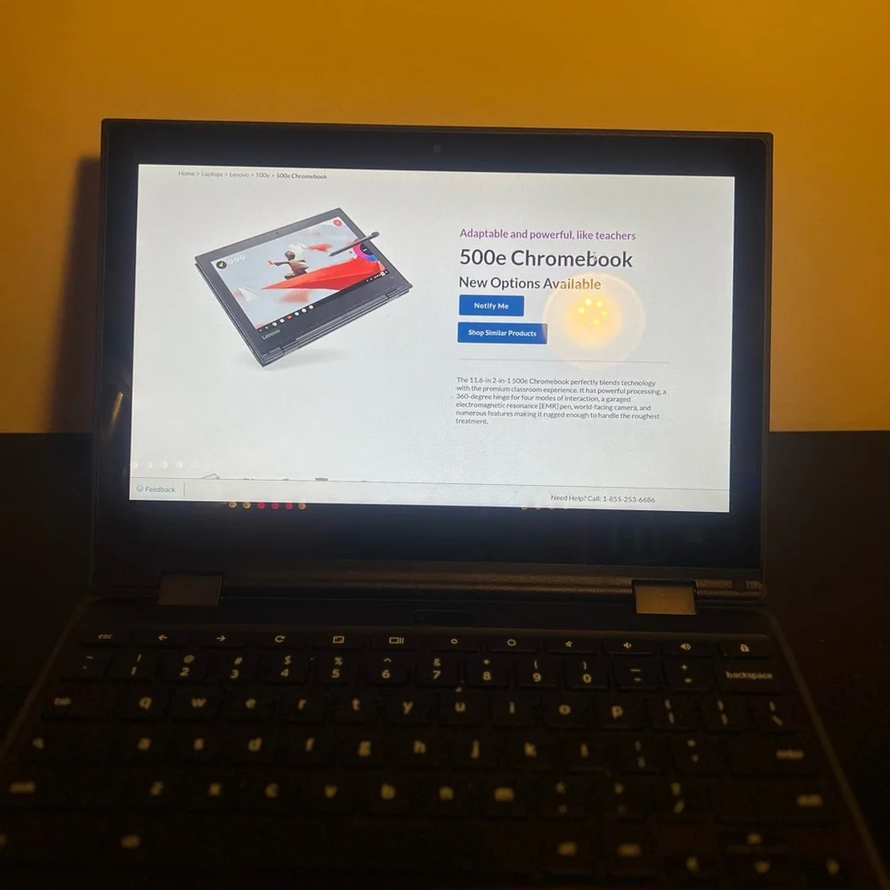 Lenovo 500e Chromebook 2nd Gen in Black